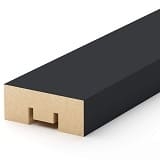 Интерьерная рейка МДФ STELLA Бриона Black Edition 16x40x2700 фото