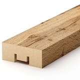 Интерьерная рейка МДФ STELLA Бриона Light Пекан 16x40x2700 фото