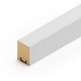 Интерьерная рейка МДФ STELLA Ривьера Белая 40x30x2700 фото