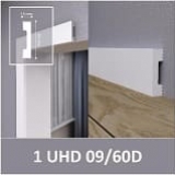 Плинтус- дверной наличник Solid 2 UHD 09-60D Белый фото