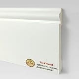 Плинтус из дюрополимера TeckWood Белый ДП10 120х14х2000 мм фото