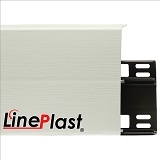Высокий плинтус ПВХ LinePlast LB002 Белый глянец фото