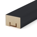 Интерьерная рейка МДФ STELLA Милана Black Edition 20Х30Х2700 фото 2
