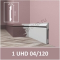 Напольный плинтус Solid 1 UHD 04/120 Белый фото 2
